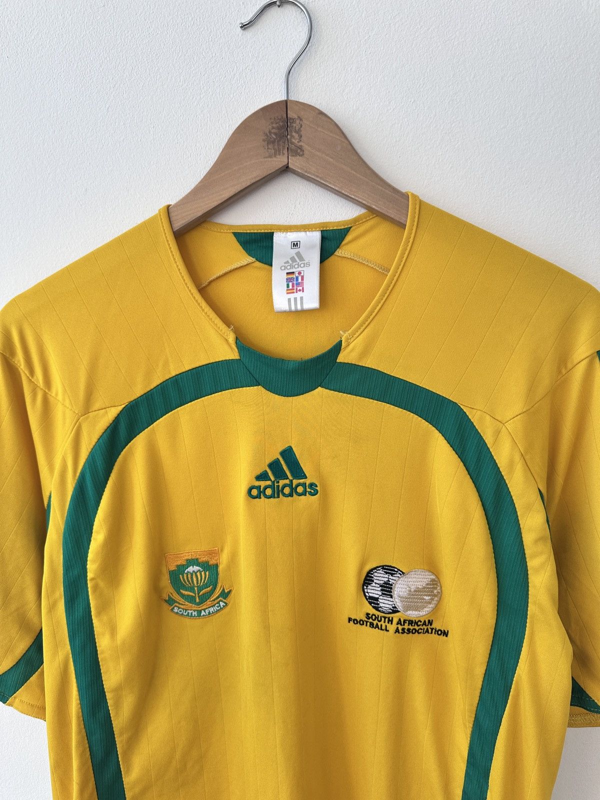Adidas South Africa 2005 2006 Home Football Shirt Jersey Adidas Size US M / EU 48-50 / 2 - 6 Thumbnail