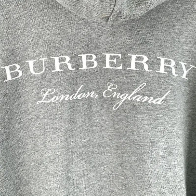 Burberry Burberry Gray Cotton Women's Jacket. Size L / US 10 / IT 46 - 5 Thumbnail