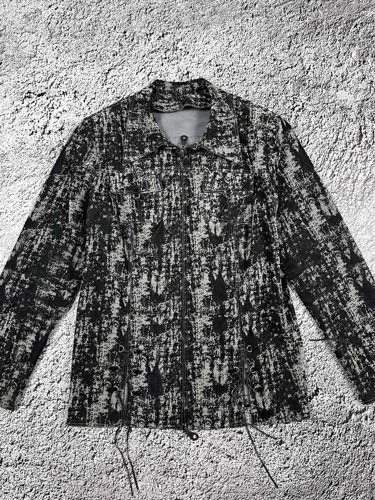 Vintage Vintage Y2K abstract blazer jacket avantgarde bondage Size L / US 10 / IT 46 - 2 Thumbnail