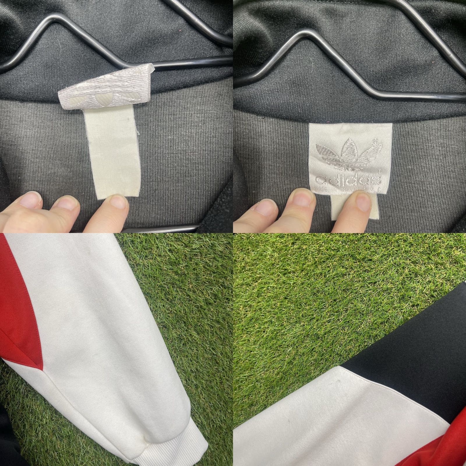 Adidas VINTAGE adidas Track Jacket Mens XL Striped 80s Taiwan Zip Up Red Black Sports Jacket Size US XL / EU 56 / 4 - 8 Thumbnail