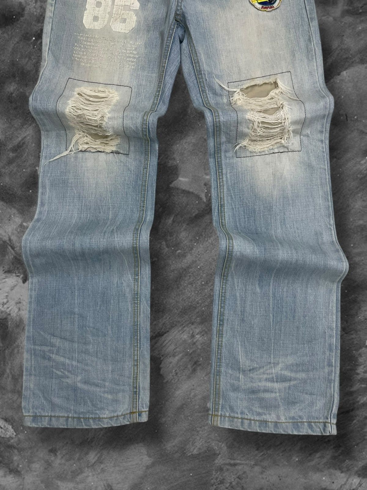 Hysteric Glamour Vintage 1999s Rare Style Designer Buzzspunky Artwork Denim Size US 30 / EU 46 - 3 Thumbnail