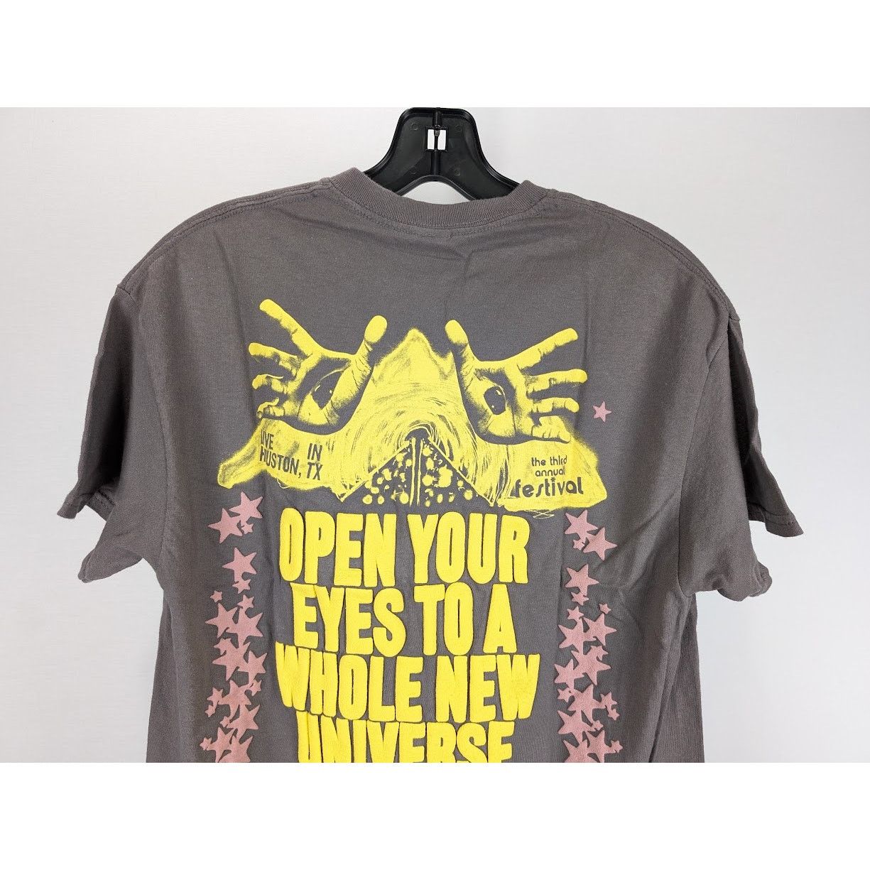 Travis Scott o1rshd1 Astrofest Open Your Eyes Tee Shirt in Grey Size US S / EU 44-46 / 1 - 15 Thumbnail