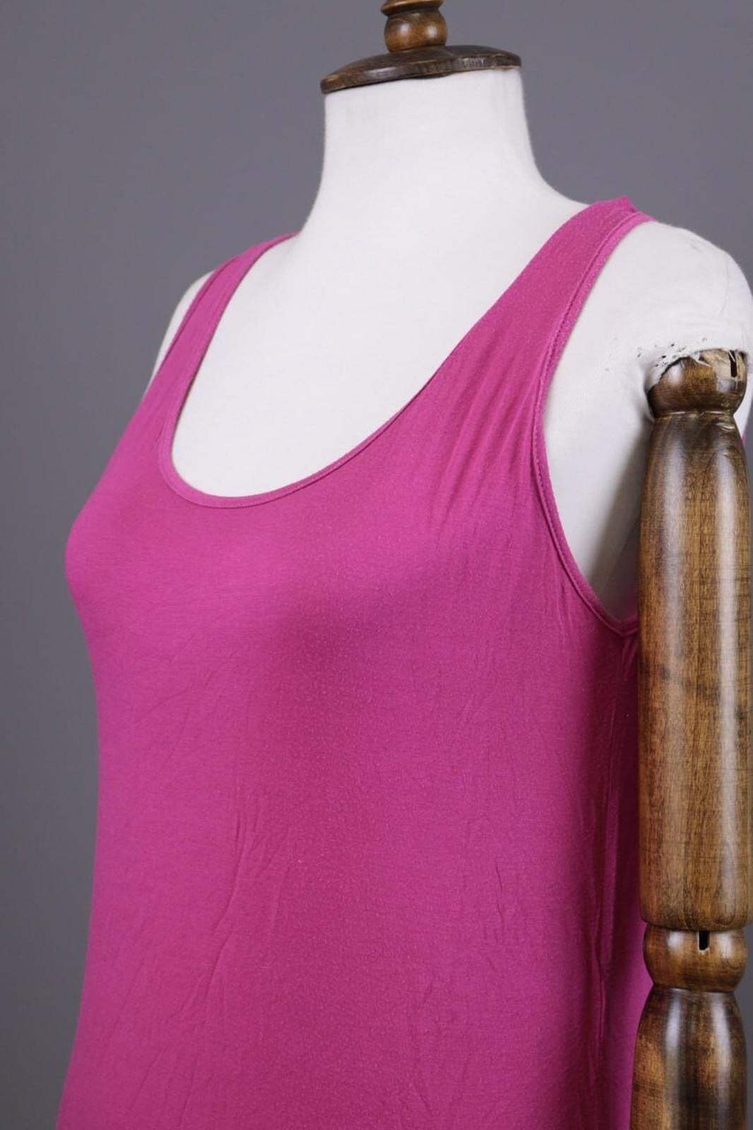 Designer Gudrun Sjödén Pink Scoop Regular Fit Stretch Tank Dress Sz M Size M / US 6-8 / IT 42-44 - 5 Thumbnail