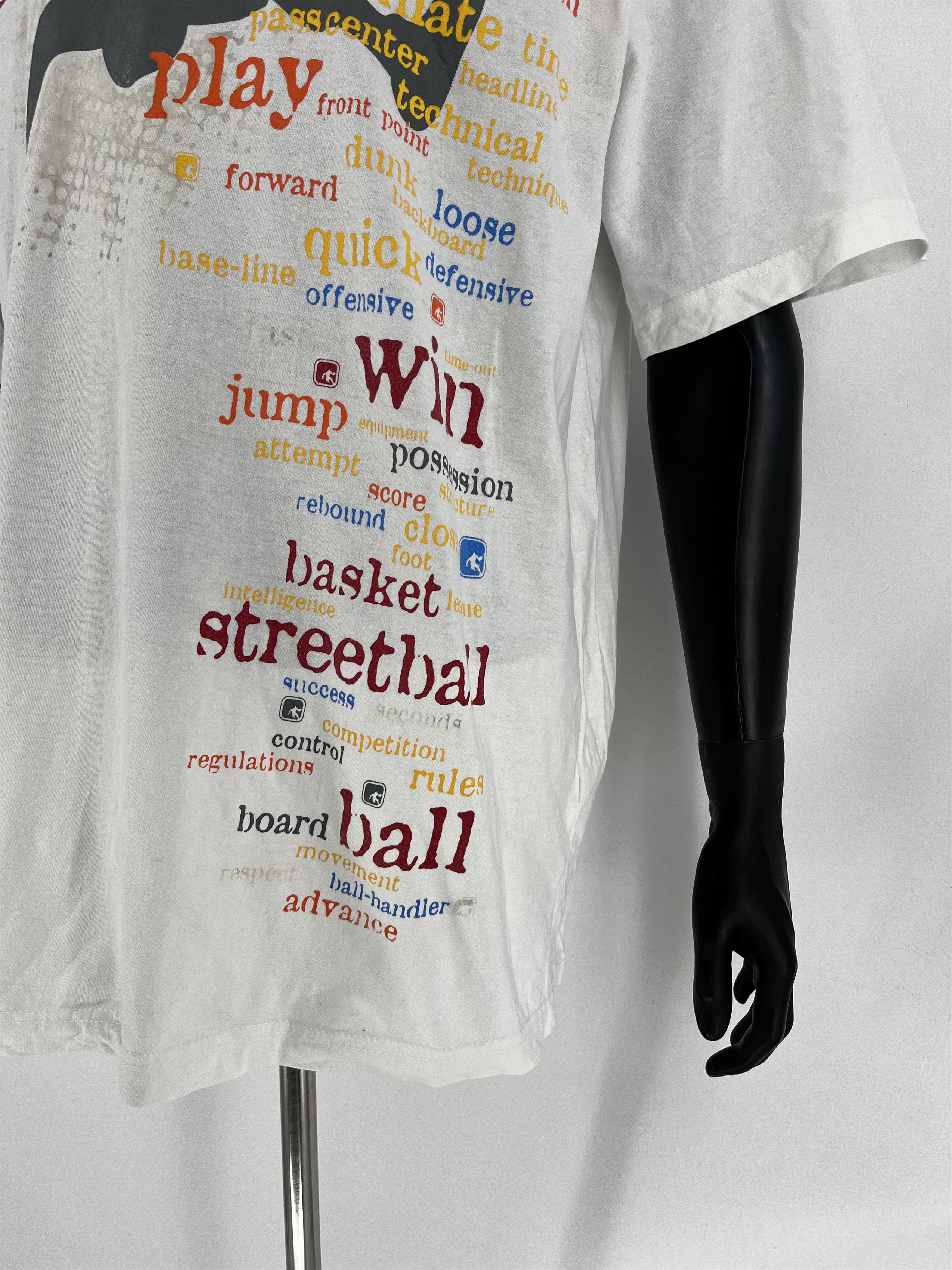 NBA And 1 One Basketball Graphic TShirt Men’s White Y2K 2000s Size US XL / EU 56 / 4 - 9 Thumbnail