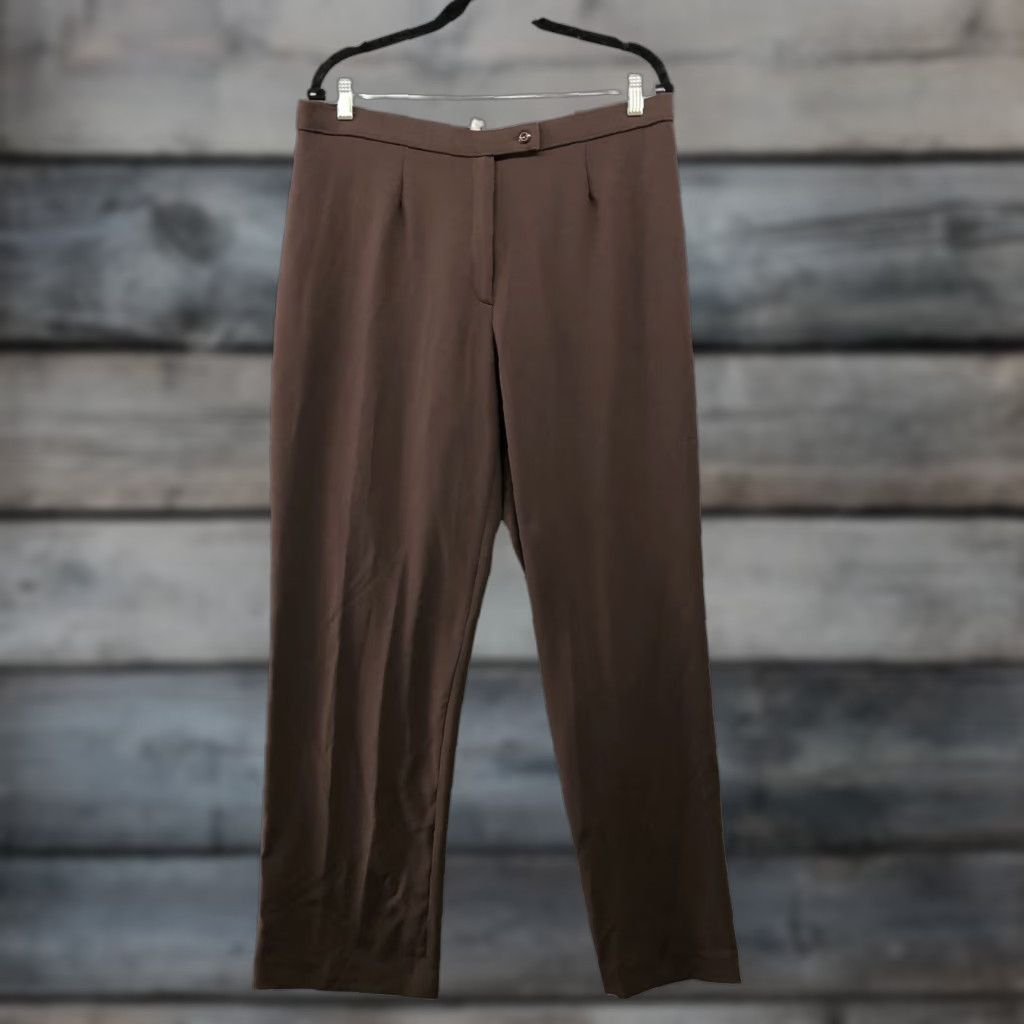 Vintage NWT East 5th Brown Dress Pants Womens 14W Classic Fit Straight Leg Sits At Waist Dress Pants Womens 14W Brown East 5th NWT Size 36" / US 14 / IT 50 - 1 Thumbnail