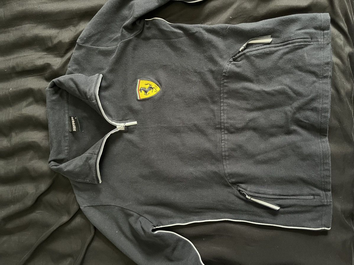 VINTAGE 2000 Ferrari Idea S.A. Quarter-Zip Utility Shirt