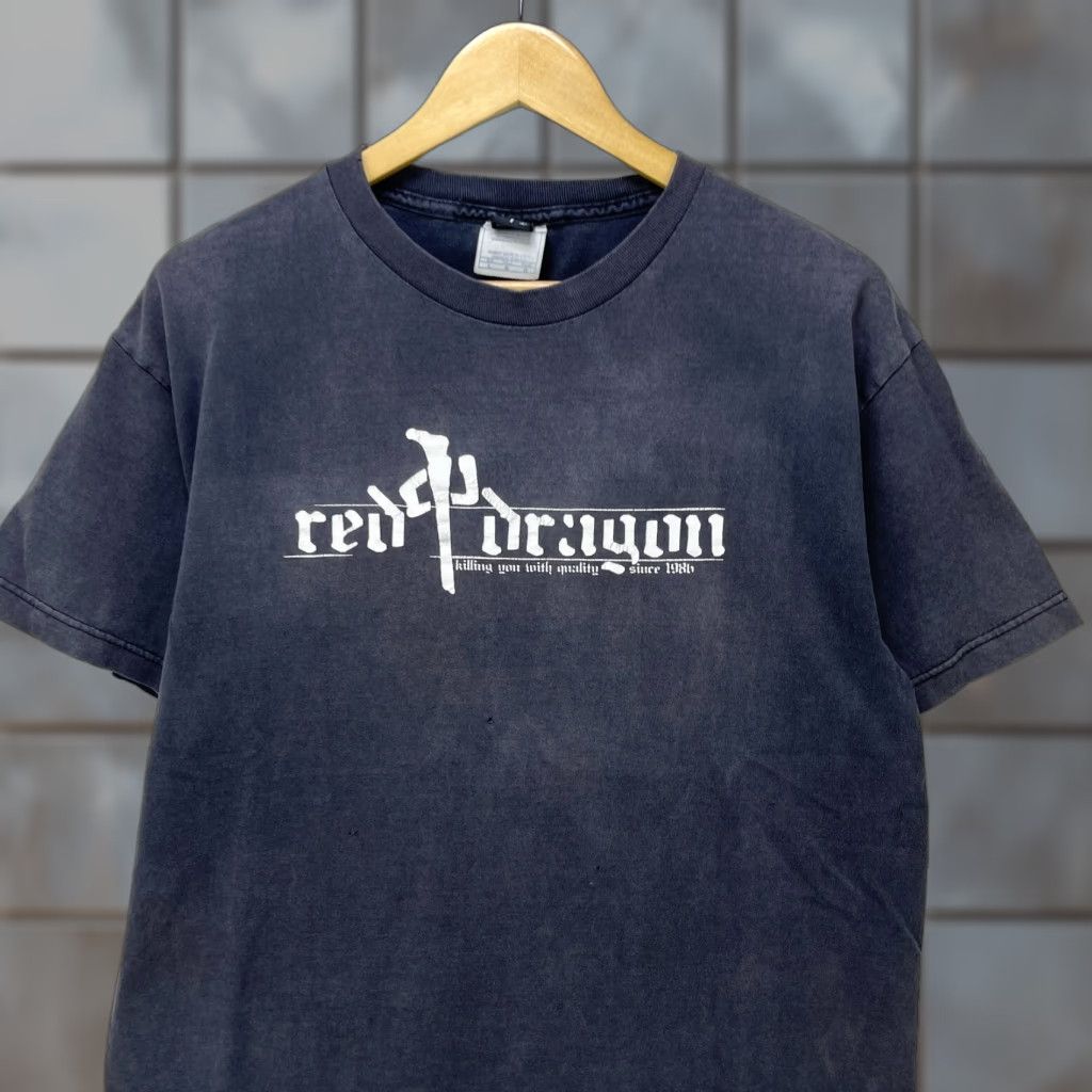 Vintage VINTAGE Red Dragon Skateboard Sun Faded T Shirt Large RDS Size US L / EU 52-54 / 3 - 1 Thumbnail