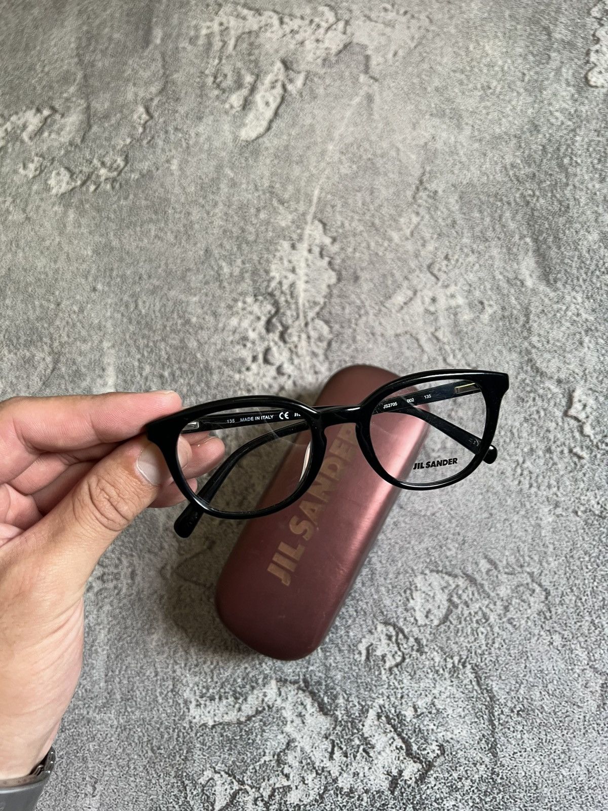 Jil Sander Jil Sander JS2705 Black Round Eyeglasses Frame Italy Unisex Size ONE SIZE - 3 Thumbnail