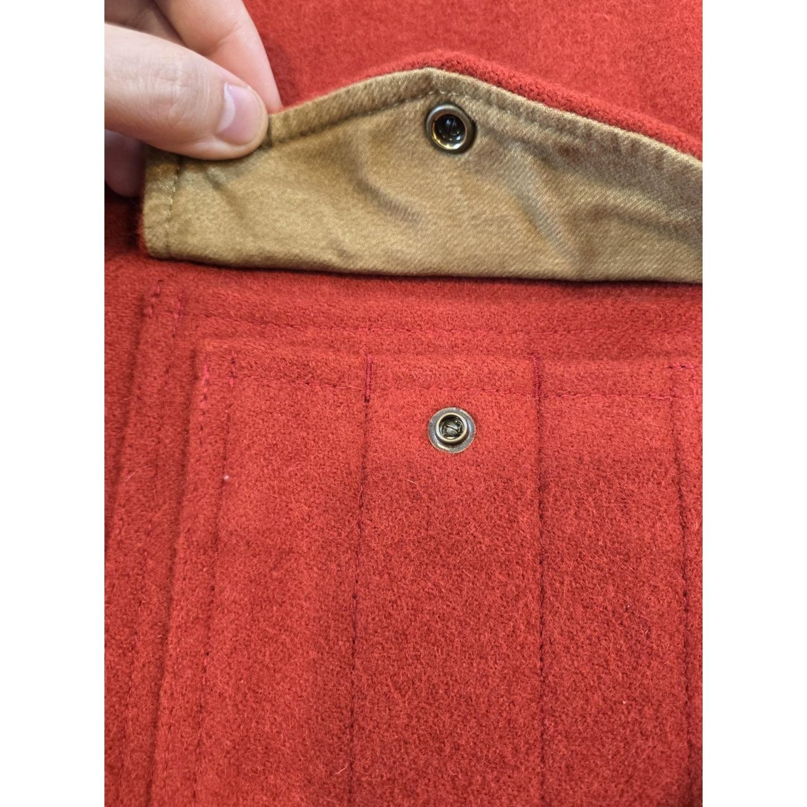 Filson Filson Jacket Mens Medium Red Oak Wool Lined Jac-Shirt Snap Front Workwear Coat Size US M / EU 48-50 / 2 - 5 Thumbnail