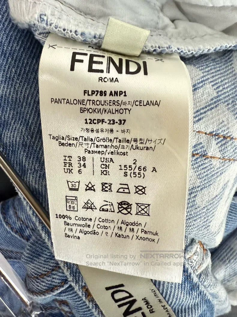 Fendi Fendi Solid denim pants Size 42" / US 20 - 8 Thumbnail