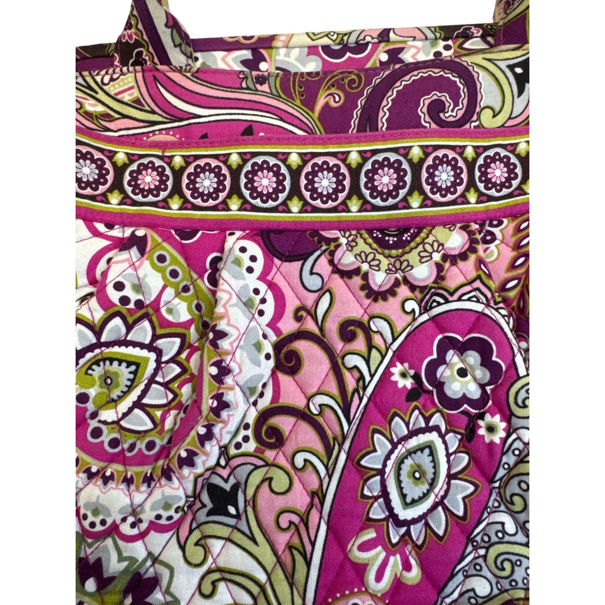 Vera Bradley Vera Bradley Pink Paisley Kisslock Closure Handbag shoulderb Size ONE SIZE - 2 Thumbnail