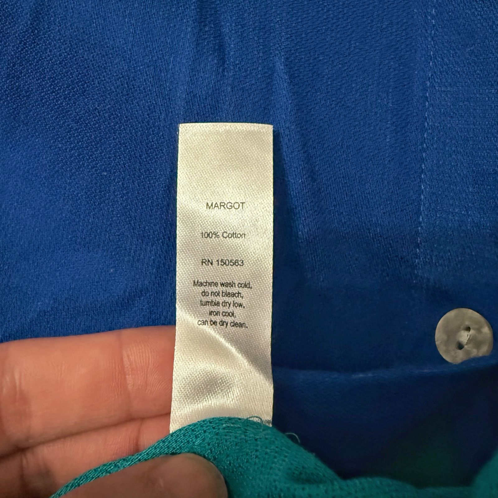 Other Hinson Wu Margot Double Face Button Up Shirt Blue Medium Size M / US 6-8 / IT 42-44 - 5 Thumbnail