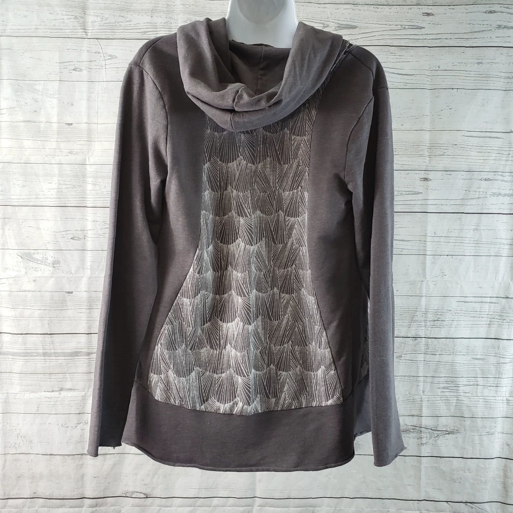 Prana Prana Womens Graceful Wrap Cardigan Sz Small Gray Hooded Open Front Sweater Cardigan Womens Small Gray Hooded Size S / US 4 / IT 40 - 4 Thumbnail