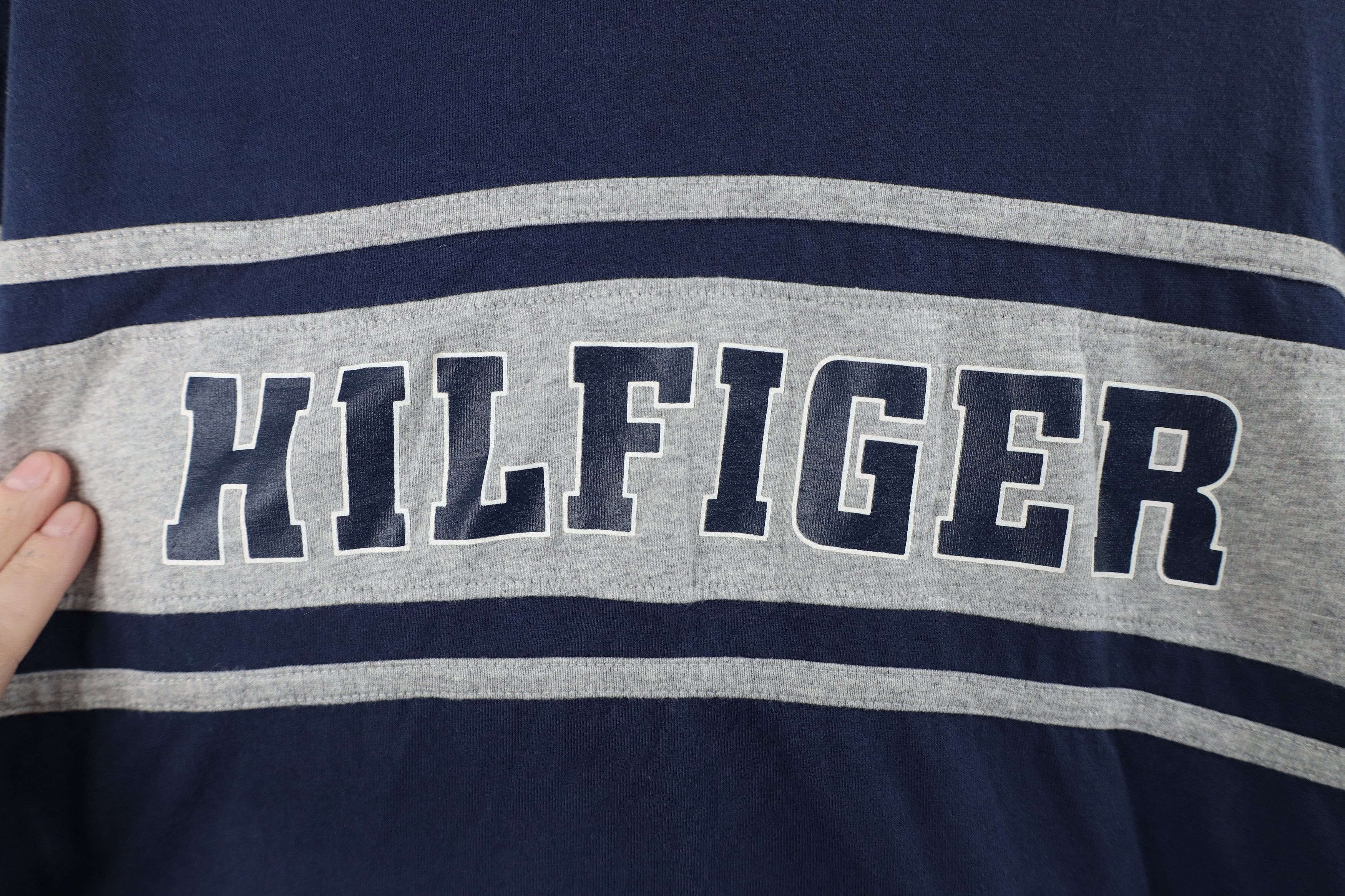 Tommy Hilfiger Vintage 90s Tommy Hilfiger Spell Long Sleeve T-Shirt Blue Size US M / EU 48-50 / 2 - 4 Thumbnail