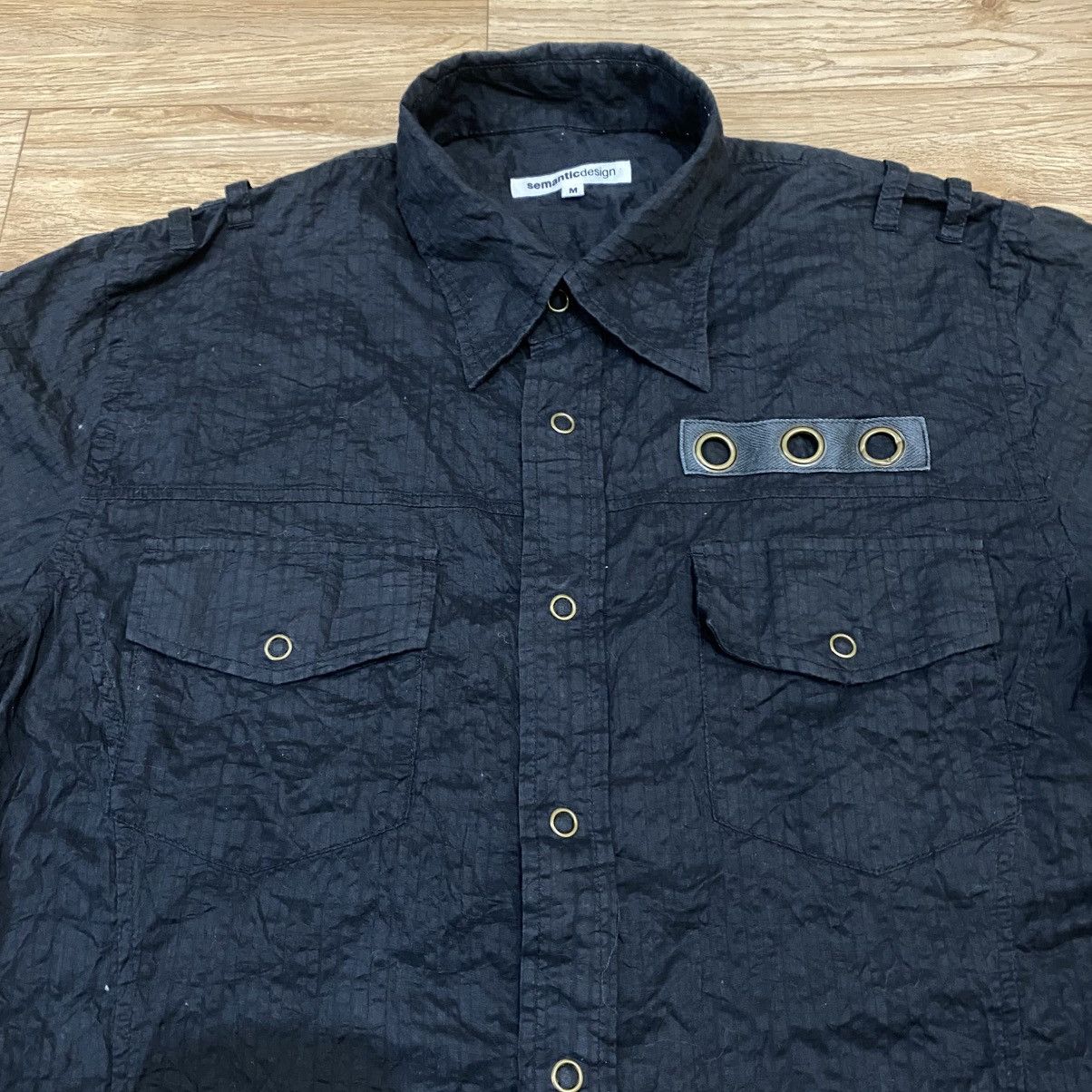 14th Addiction 2000s Semanticdesign - Vkei Style Snap Button Up Shirt Size US M / EU 48-50 / 2 - 4 Thumbnail