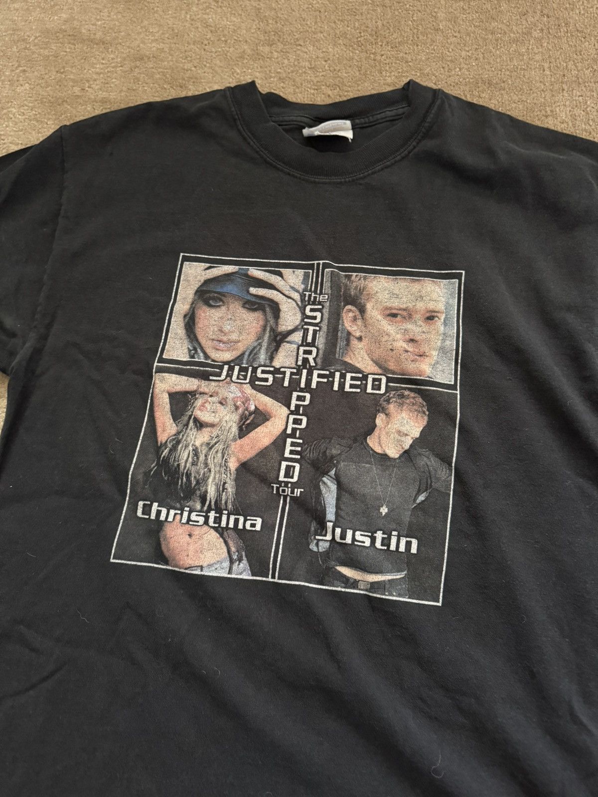 Vintage Vintage Justin Timberlake Tour T-Shirt Size US S / EU 44-46 / 1 - 2 Thumbnail