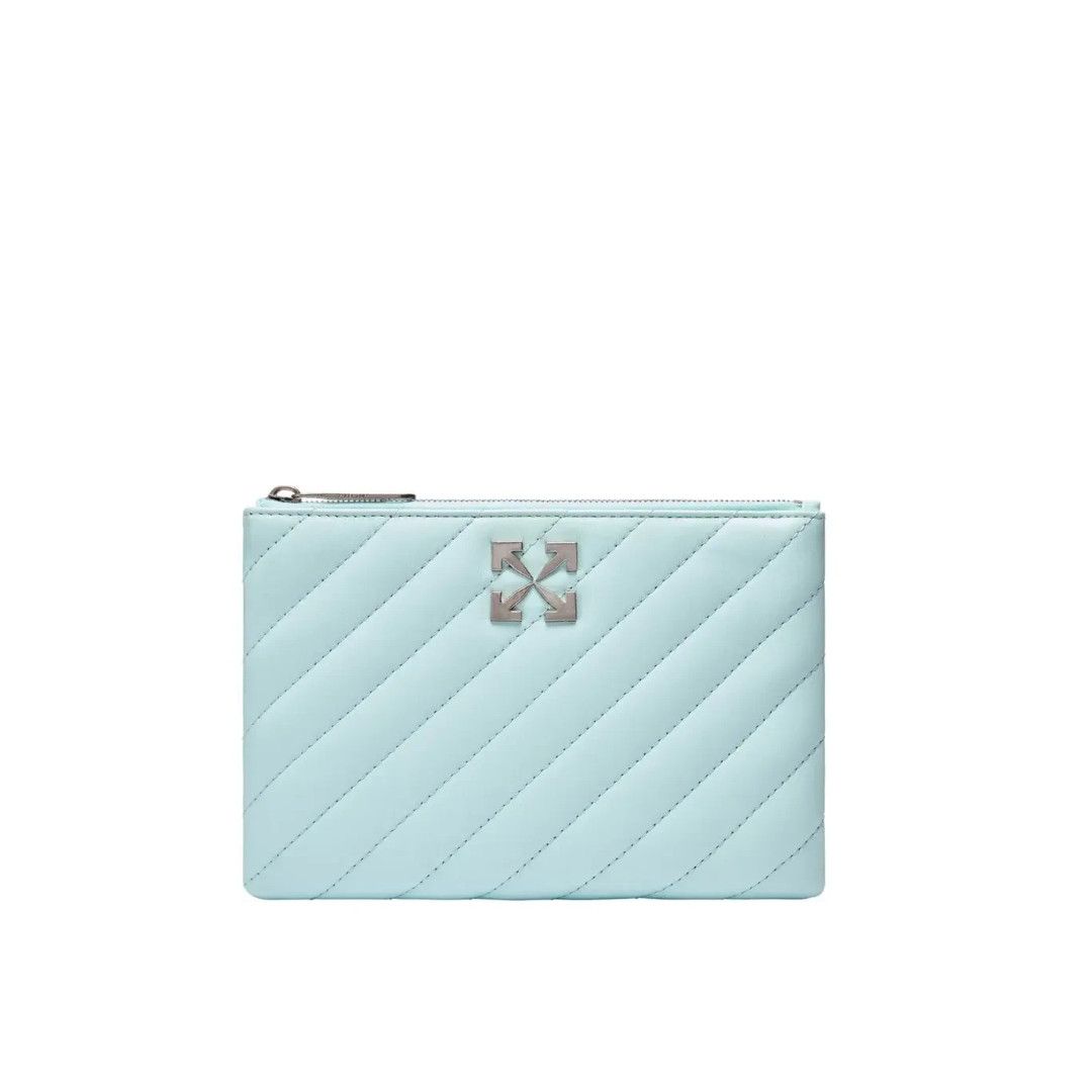 Off-White o1mle0425 Size: OS / Jackhammer Fist Pouch in Light Blue Size ONE SIZE - 1 Thumbnail