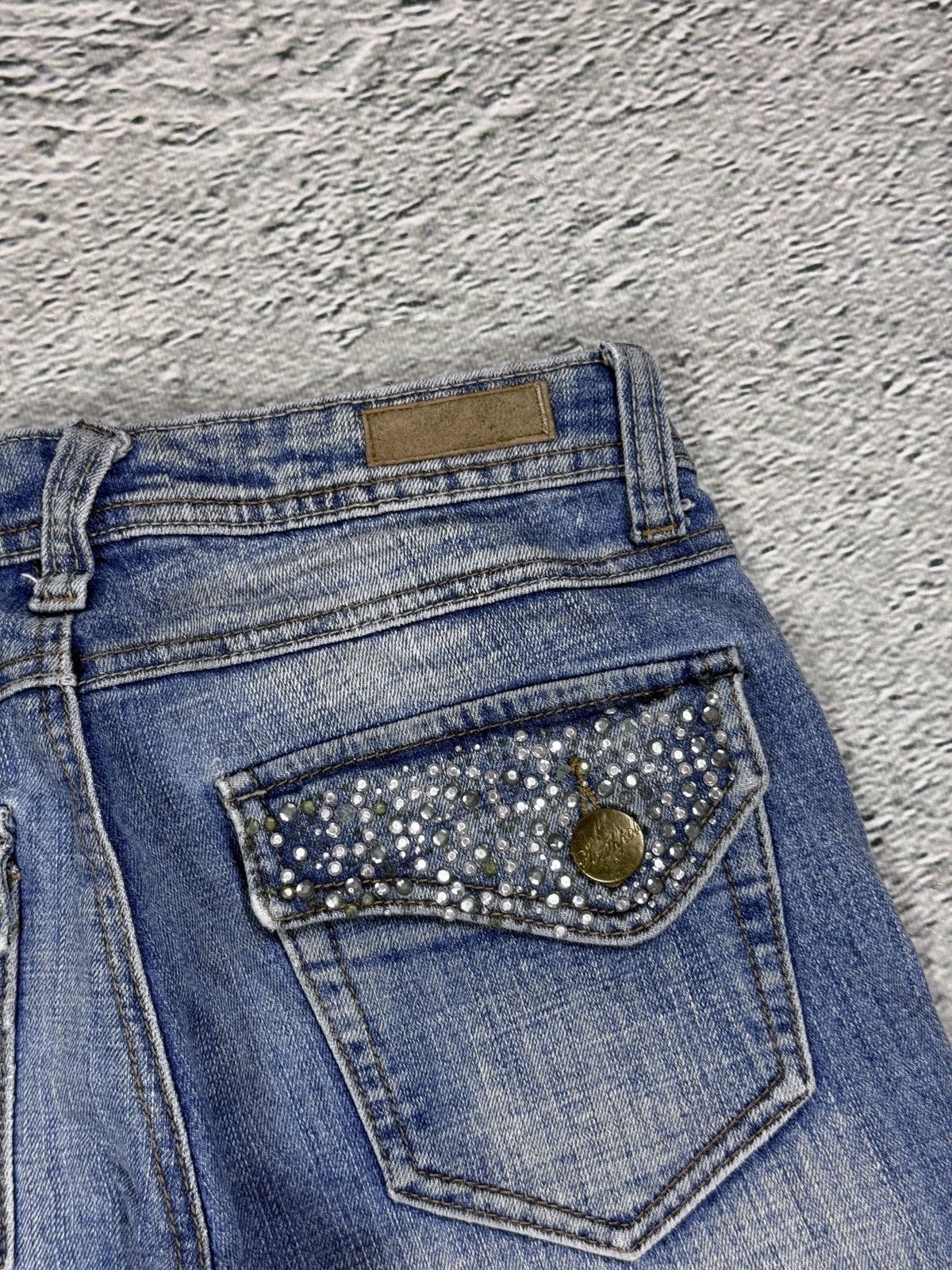 Southpole Southpole flared jeans denim pants Y2K rhinestones Size 26" / US 2 / IT 38 - 3 Thumbnail