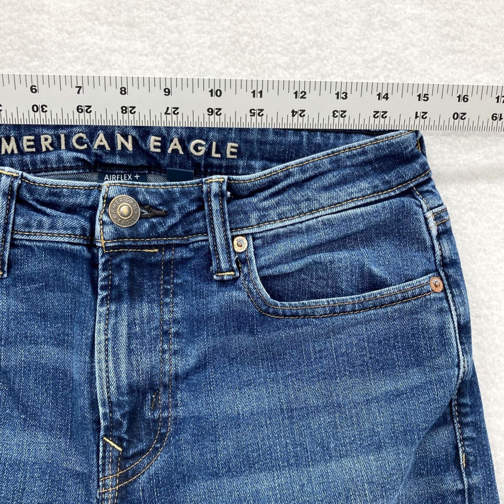 American Eagle Outfitters American Eagle Jeans Mens 30x30 Blue Original Bootcut AirFlex+ Stretch Denim Jeans Size US 30 / EU 46 - 7 Thumbnail