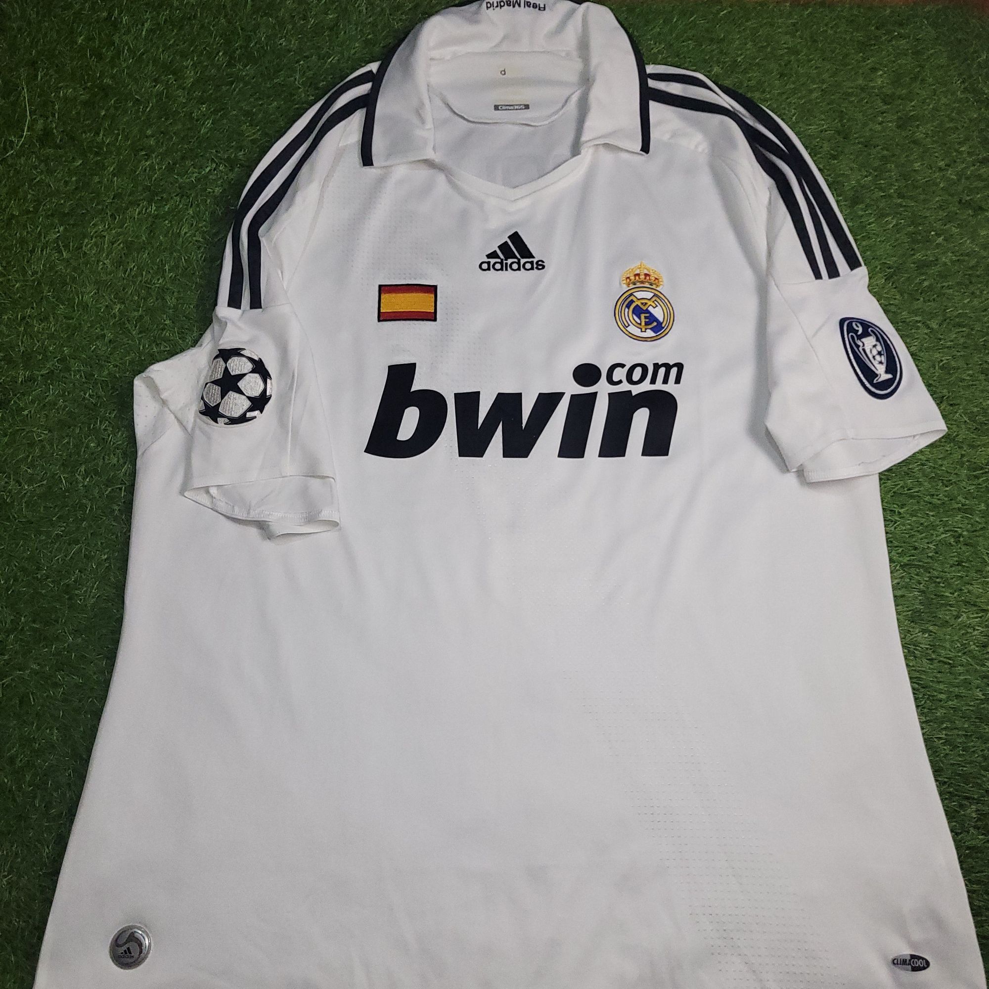 Adidas Raul Real Madrid 2008 2009 UEFA Home Soccer Jersey Shirt XL Size US XL / EU 56 / 4 - 2 Thumbnail