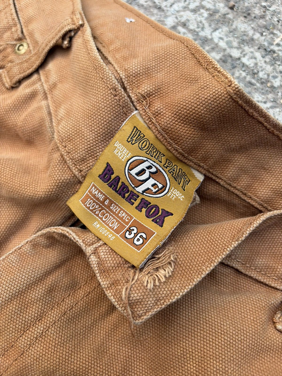 Bare Fox Workwear double knee pant Size US 36 / EU 52 - 6 Thumbnail