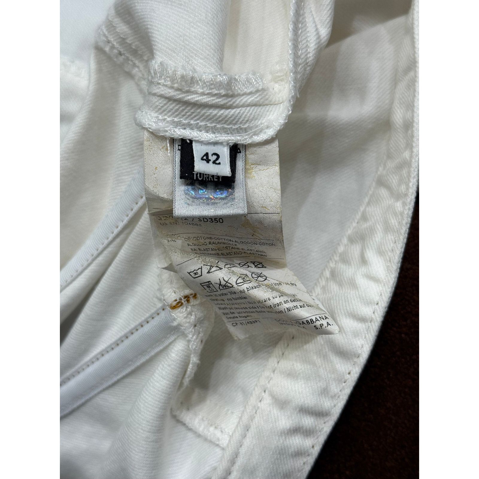 Dolce & Gabbana 2000s Dolce & Gabbana lace-up midi white dress Size M / US 6-8 / IT 42-44 - 9 Thumbnail