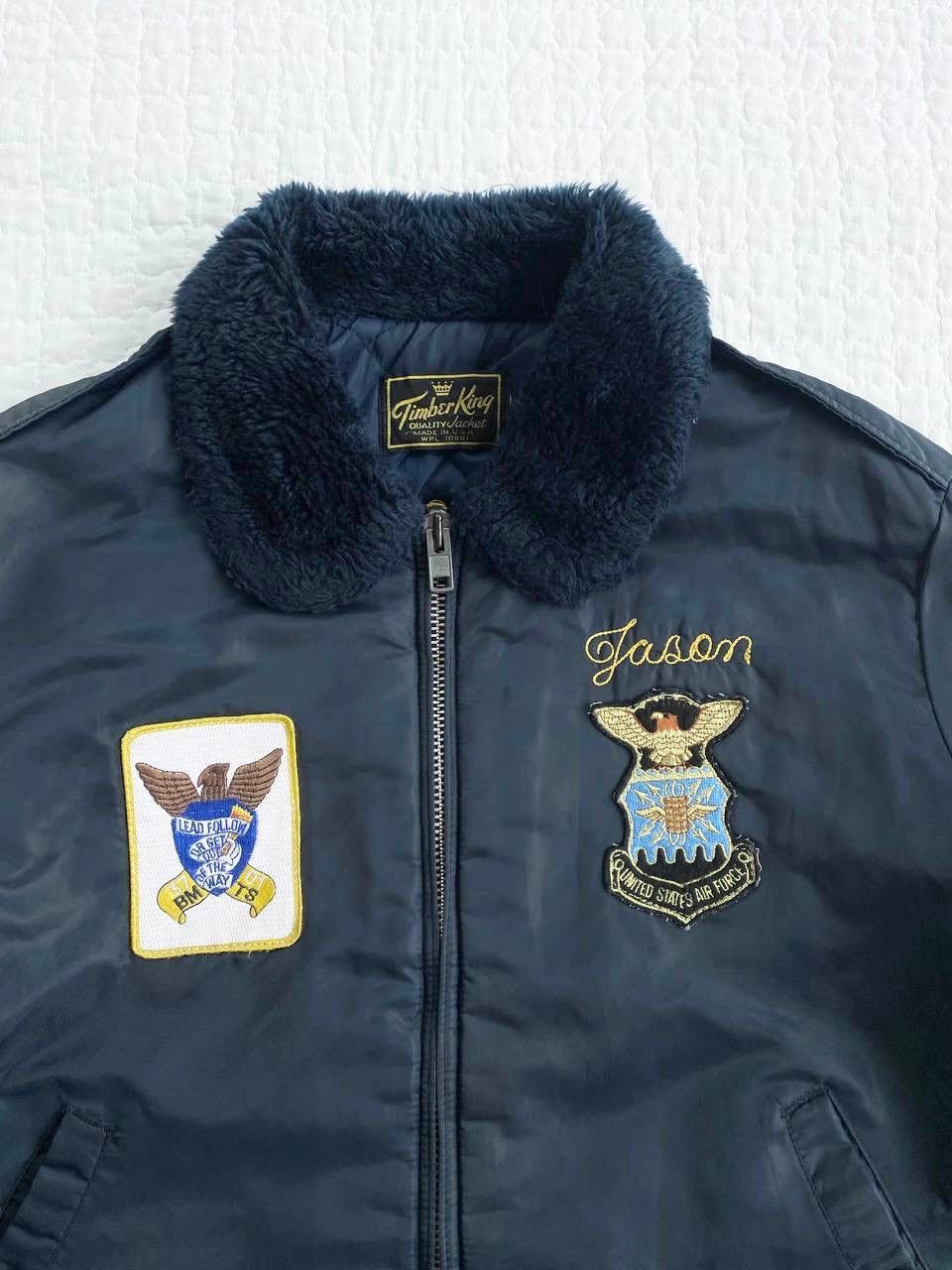 Vintage Vintage 80s Timber King Flight Bomber Jacket Made In Usa Size US M / EU 48-50 / 2 - 3 Thumbnail