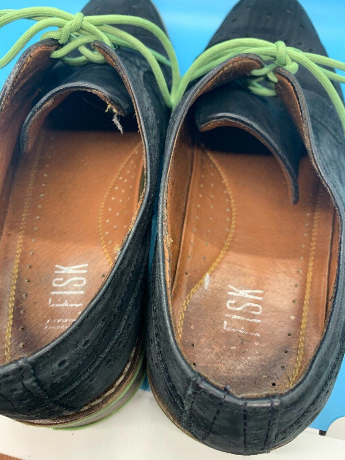 J.D. Fisk J.D. Fisk Dark Navy Neon Green Trim Dario Wingtip Size 9 Size US 9 / EU 42 - 6 Thumbnail