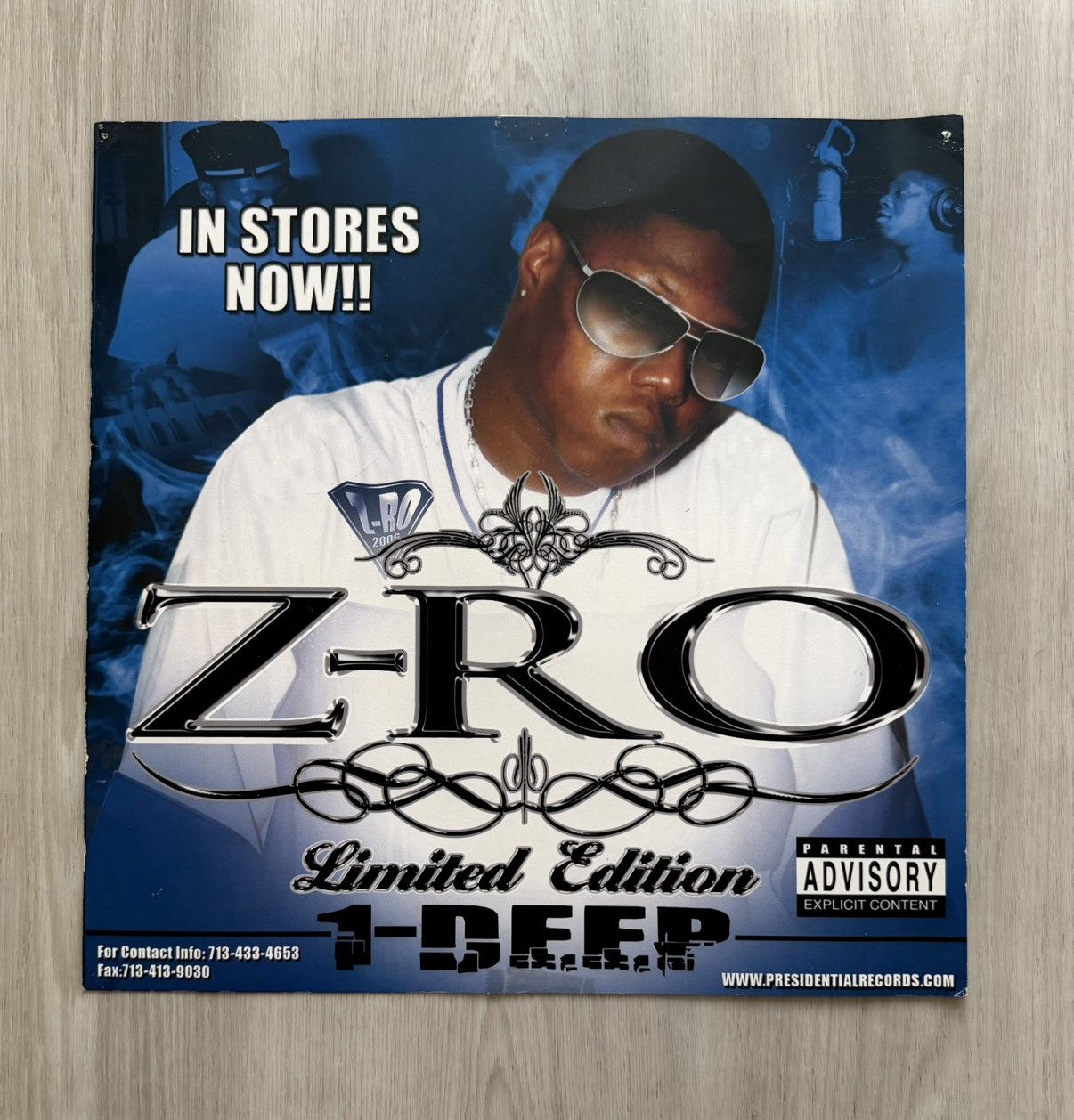 Vintage Zro 1 Deep / Lil Keke Big HAWK Forever Wreck’en Album Poster Size ONE SIZE - 2 Thumbnail