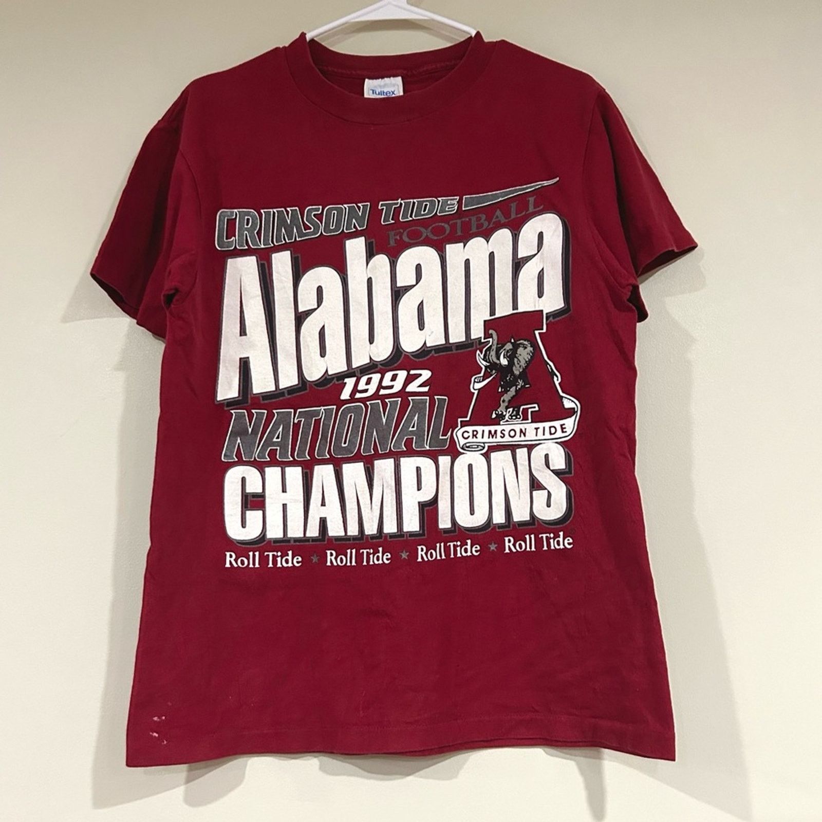 Tultex Vintage 1992 Alabama Crimson Tide Football Champions Shirt Size US M / EU 48-50 / 2 - 1 Thumbnail