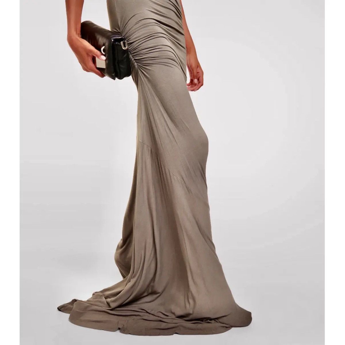 Rick Owens Rick Owens Ruched Jersey Maxi Dress or Skirt Size S / US 4 / IT 40 - 2 Thumbnail