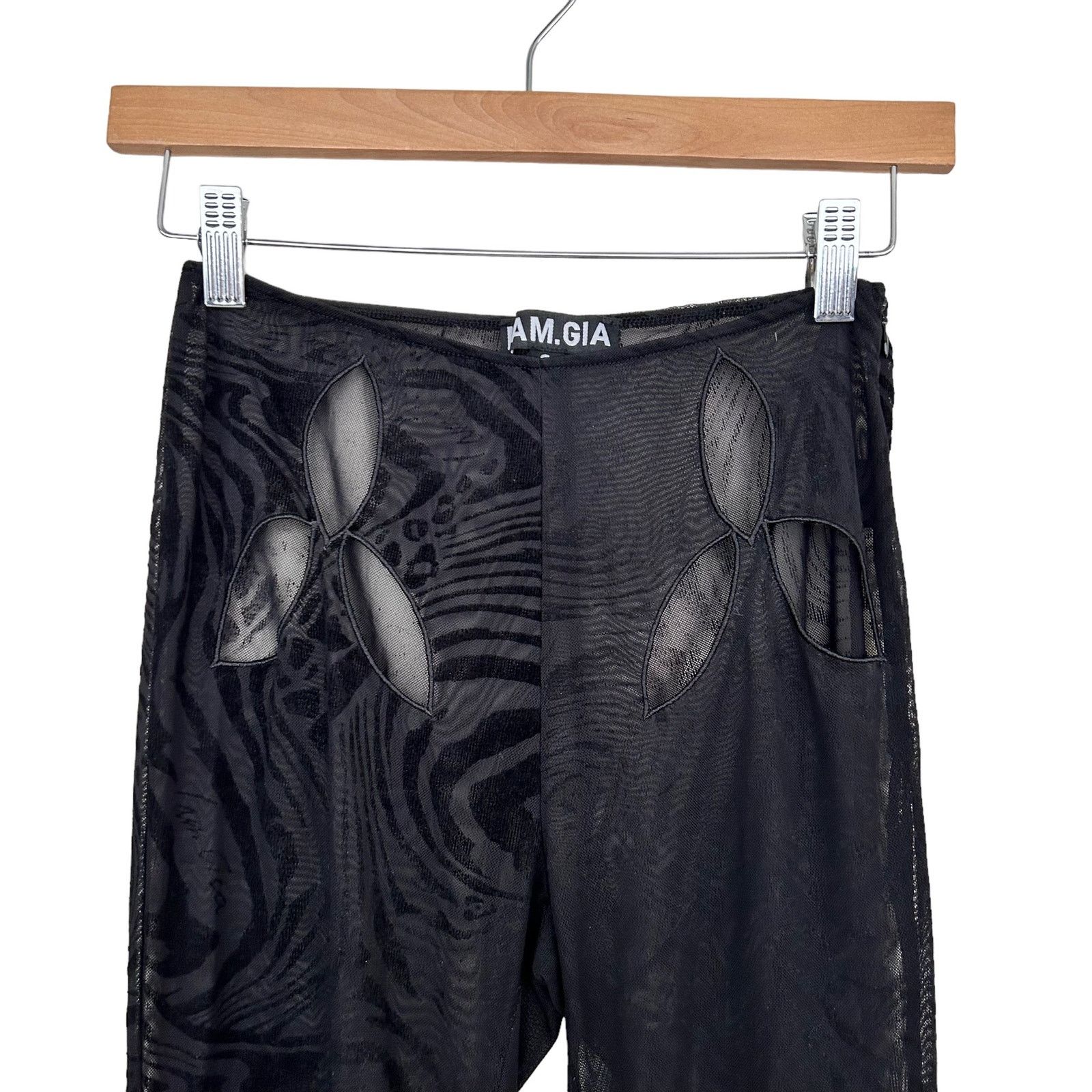 Other I AM GIA Black Amina Sheer Pants Sz S Size 27" / US 4 / IT 40 - 4 Thumbnail