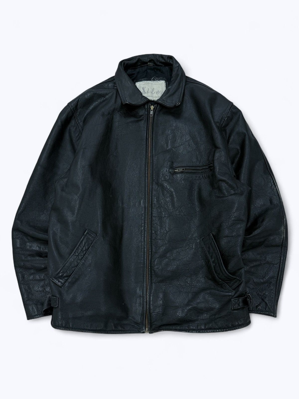 Armani Vintage 90s Armani Style Real Leather Jacket Size US L / EU 52-54 / 3 - 1 Thumbnail