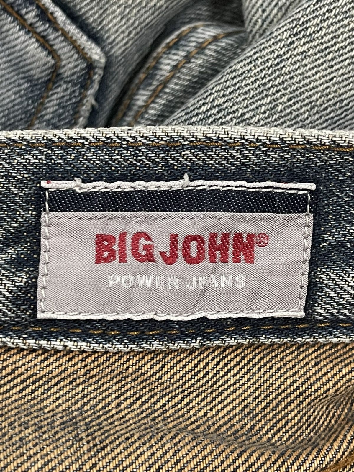 Big John Vintage 90s Big John Bleached Distress Style Jeans Size US 30 / EU 46 - 7 Thumbnail