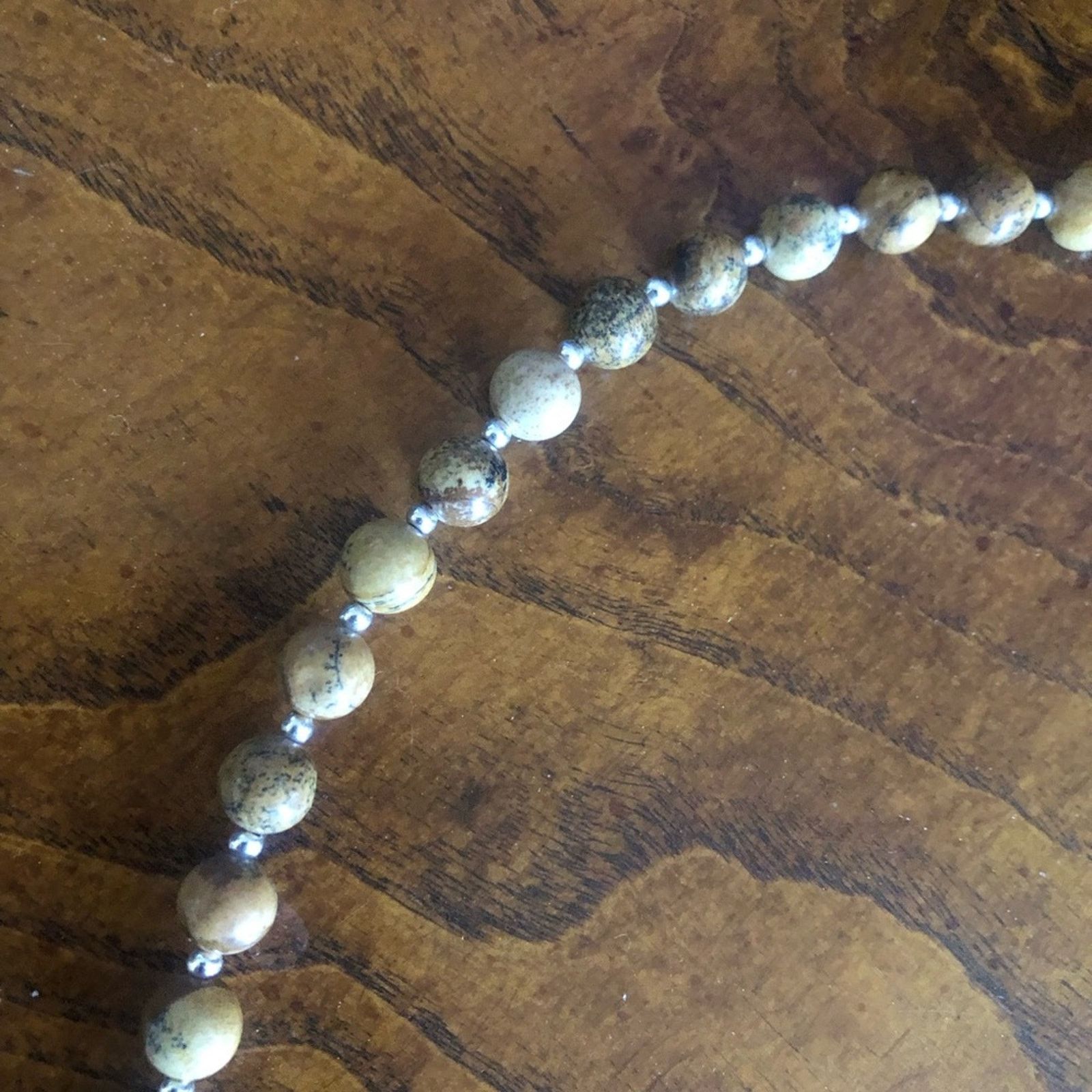 Handmade Handcrafted marble genuine jasper carnelian citrine necklac Size ONE SIZE - 9 Thumbnail
