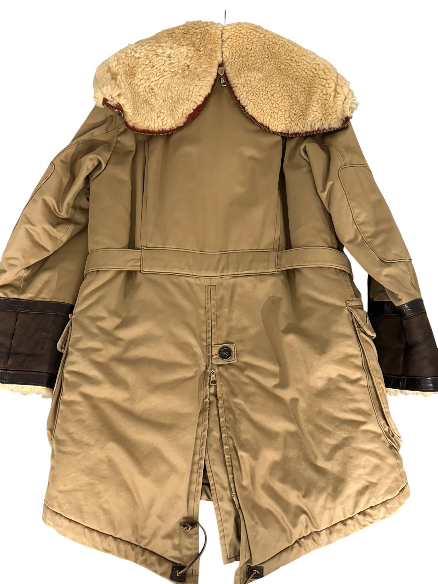Dsquared2 ARCHIVE A/W 2003 RUNWAY SHEARLING OVERSIZED PARKA COAT Size US M / EU 48-50 / 2 - 3 Thumbnail
