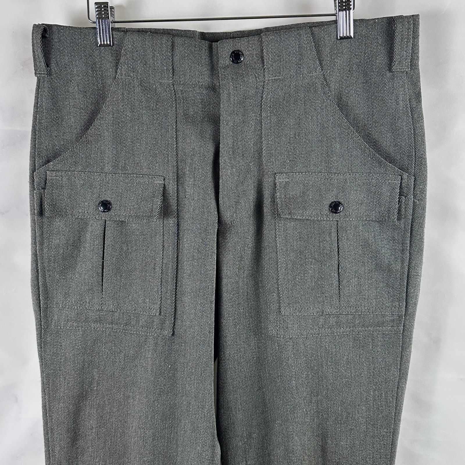 Filson Vintage Wool Whipcord Grey Cargo Pants Lot 185 Size US 34 / EU 50 - 2 Thumbnail