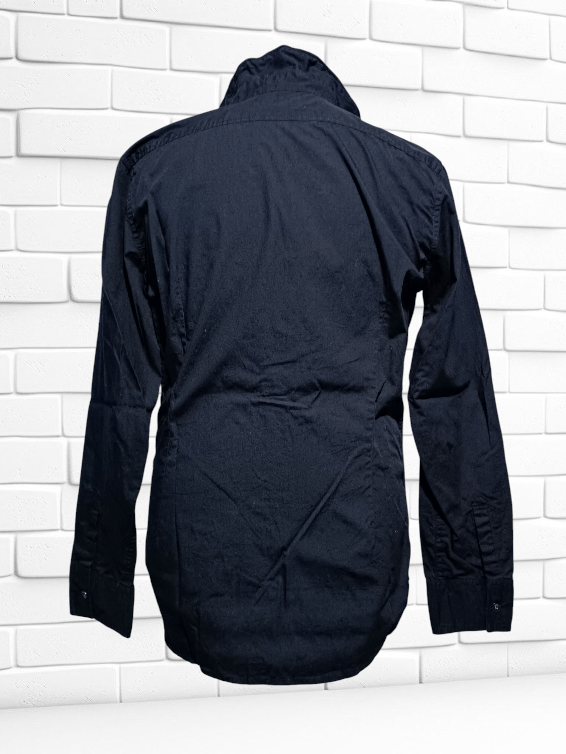 Japanese Brand Evolution Black Shirt Two Button Hook Metal Size US M / EU 48-50 / 2 - 6 Thumbnail