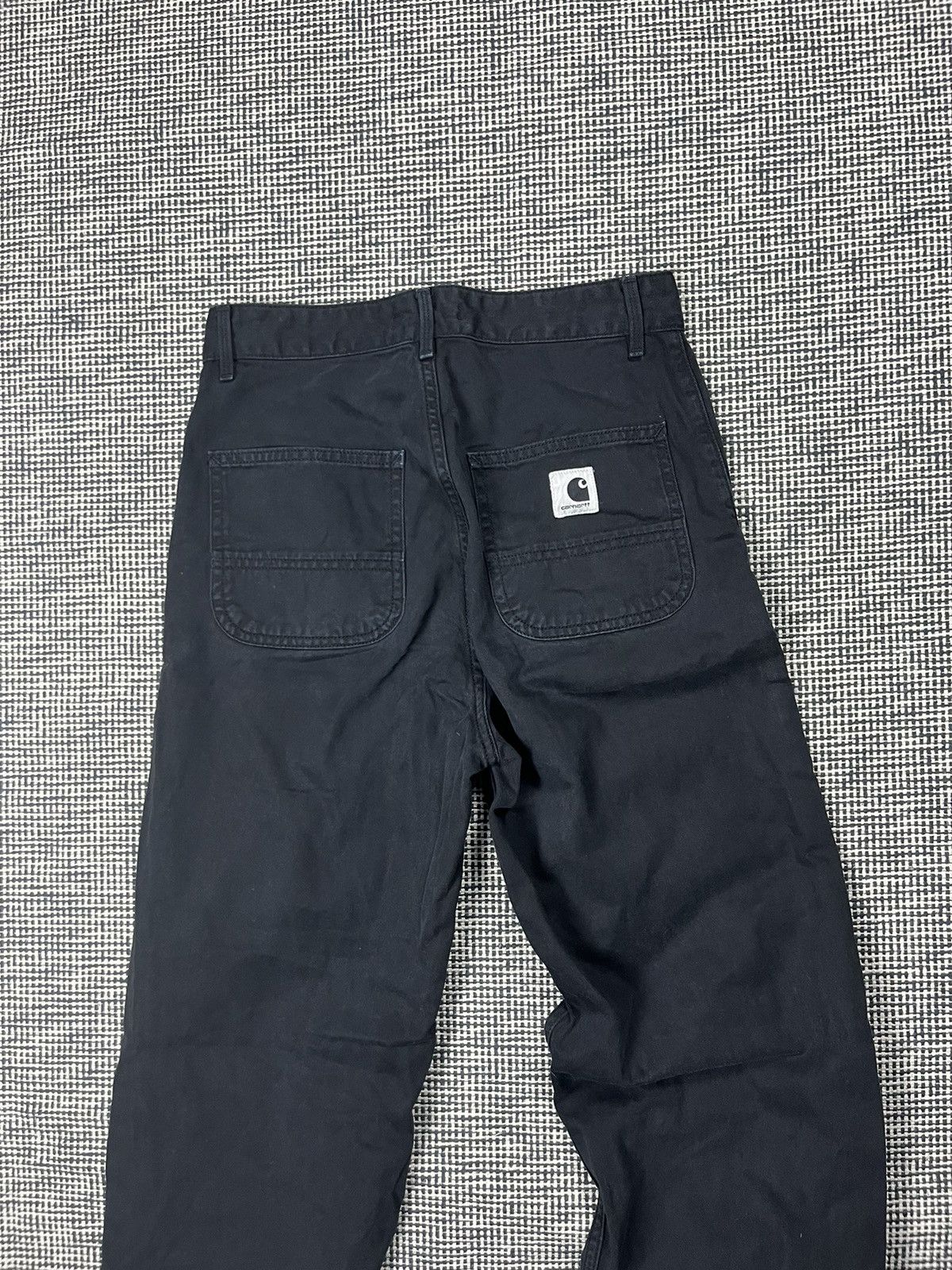 Carhartt × Carhartt Wip Carhartt loose fit baggy simple pant black pants essential Size 26" / US 2 / IT 38 - 2 Thumbnail