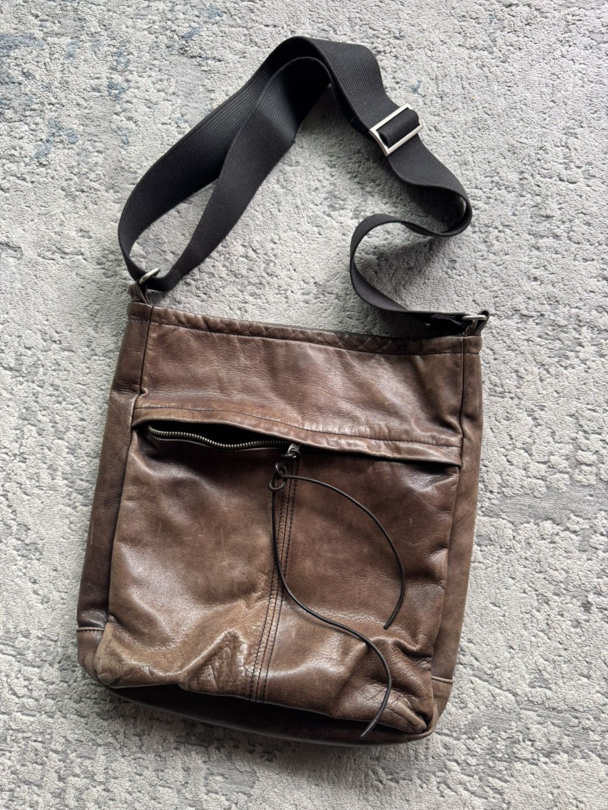 Yohji Yamamoto Yohji Yamamoto Vintage Leather Shoulder Bag Size ONE SIZE - 3 Thumbnail
