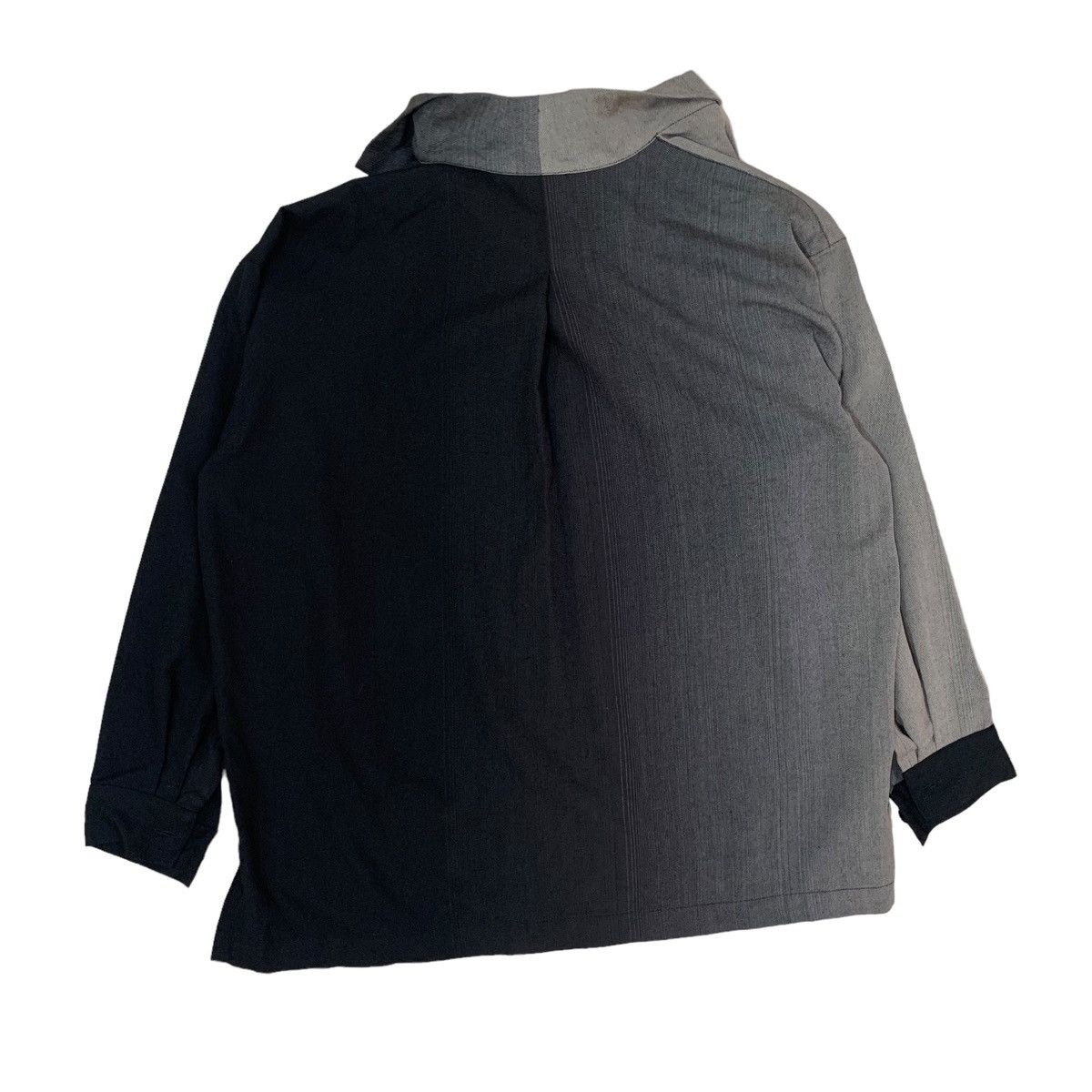 Issey Miyake 🔥Vintage 80s Issey Miyake Asymmetric Draped Collar Shirts Size M / US 6-8 / IT 42-44 - 4 Thumbnail