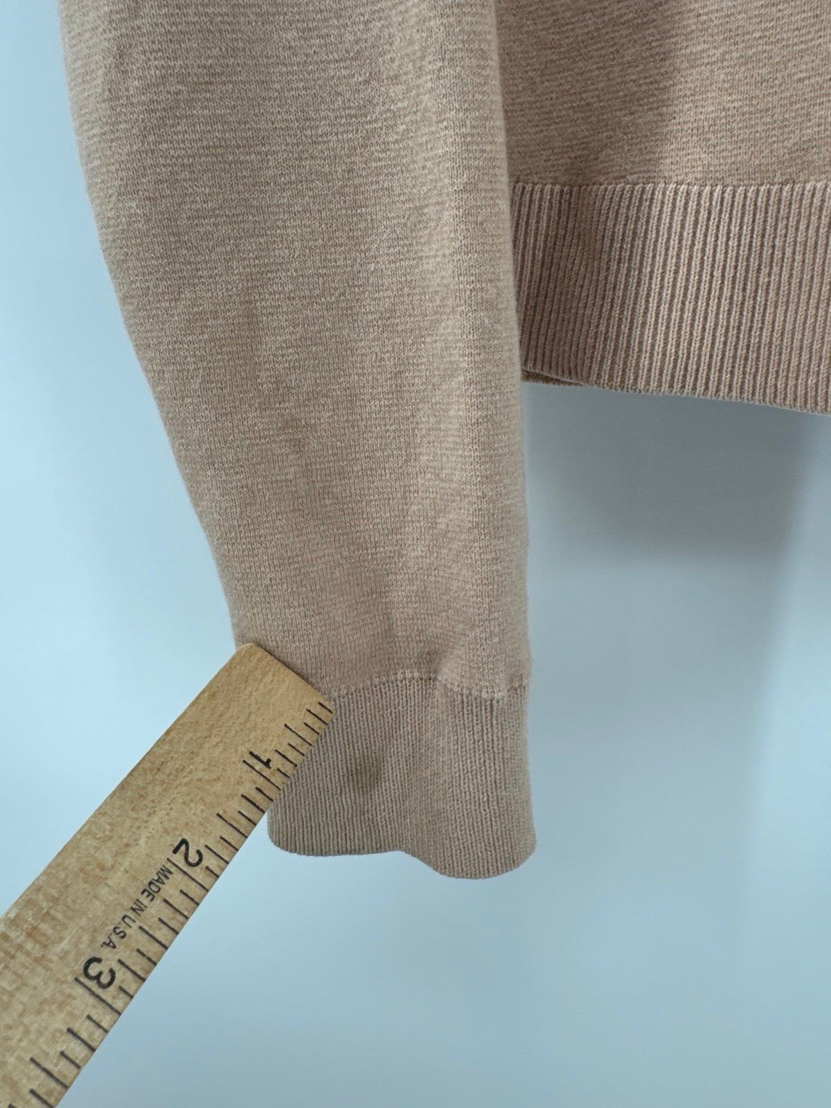 & Other Stories & Other Stories Wool Beige Knit Long Sleeve Sweater Pullove Size S / US 4 / IT 40 - 3 Thumbnail