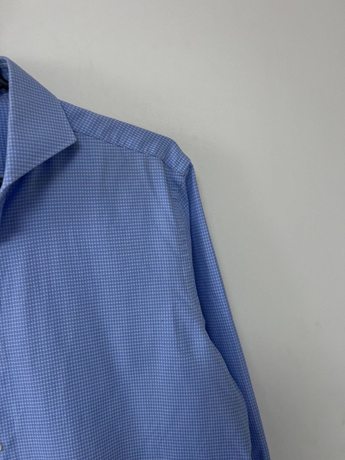 Boggi Authentic Boggi Milano Tailored Fit Button Shirt Blue 41/16 Size US XS / EU 42 / 0 - 12 Thumbnail