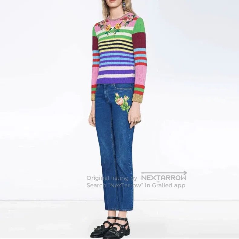 Gucci Gucci Tiger embroidered jeans Size 29" - 9 Thumbnail