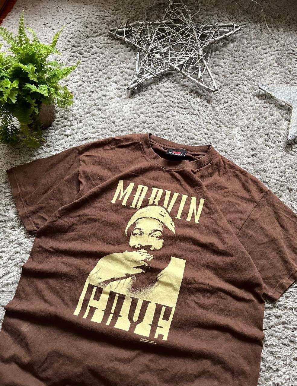 Vintage × Zion Rootswear 90s Zion Rootswear Marvin Gaye American Singer Big Logo Tee Size US L / EU 52-54 / 3 - 4 Thumbnail