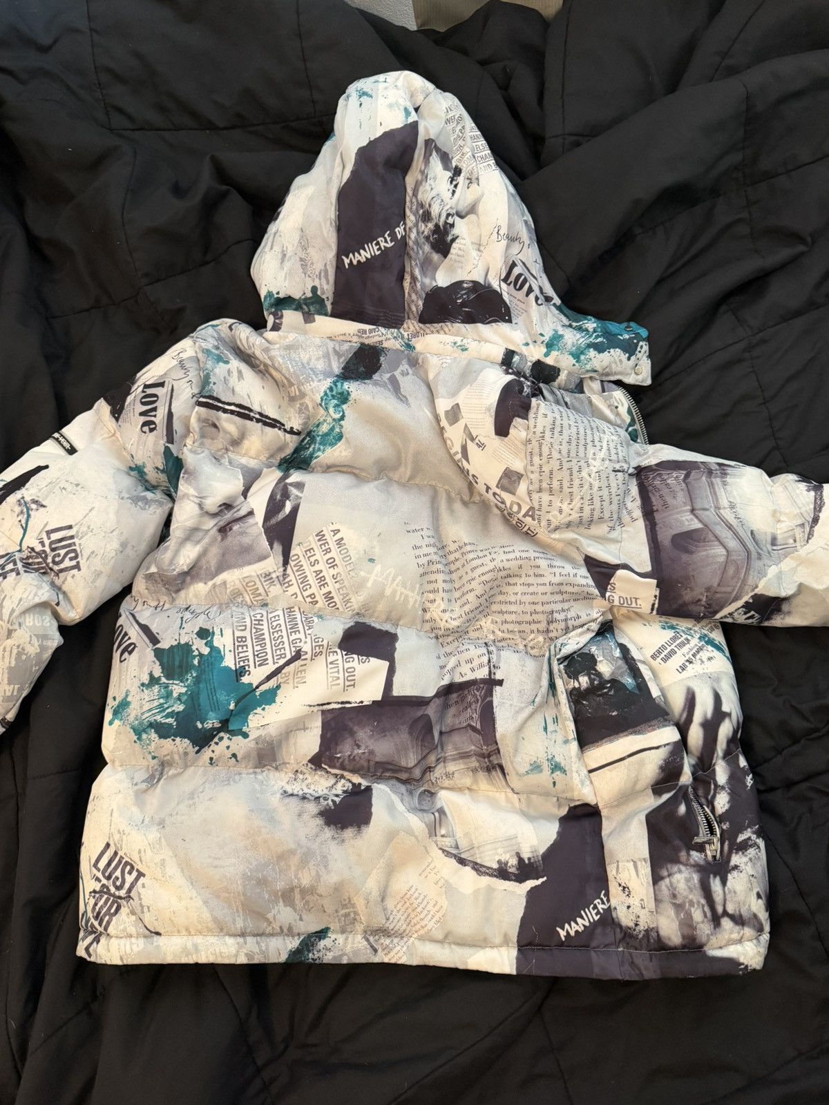 Maniere De Vior Maniere De Voir Graffiti Puffer Jacket Size US L / EU 52-54 / 3 - 3 Thumbnail