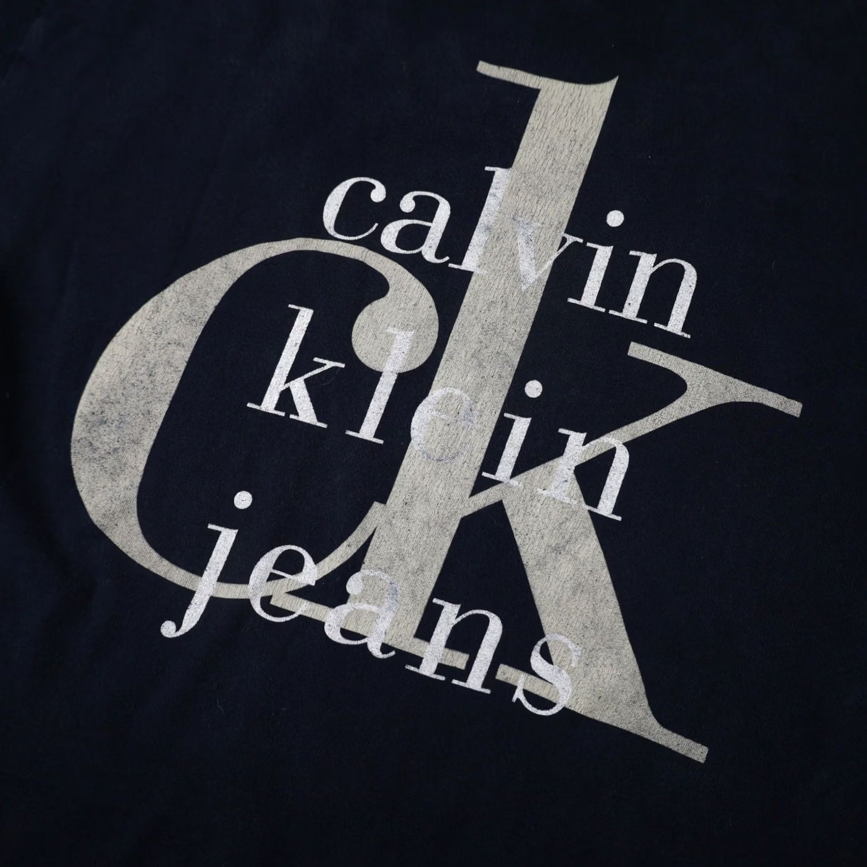 Vintage VINTAGE Calvin Klein Jeans T Shirt Big Spellout Graphic Blue Mens XL Size US L / EU 52-54 / 3 - 4 Thumbnail