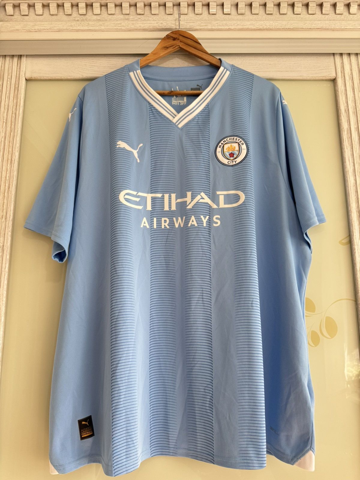 Puma Manchester City 2023-2024 Home Soccer Jersey Football Kit Size US XXL / EU 58 / 5 - 6 Thumbnail