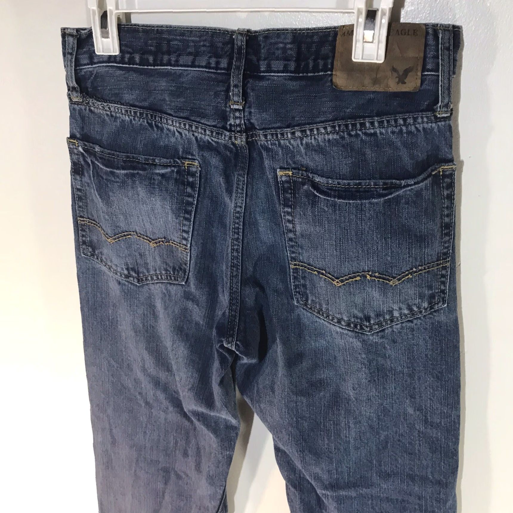 American Eagle Outfitters VINTAGE American Eagle Relaxed Fit Jeans Men 30X32 Blue Cotton Medium Wash Grunge Size US 30 / EU 46 - 5 Thumbnail