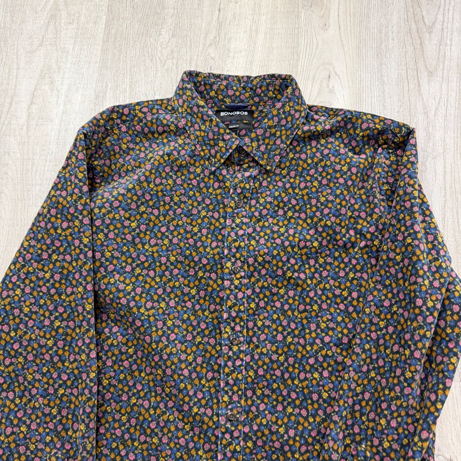 Bonobos Bonobos Everyday Corduroy Shirt Men's Large Floral Flower Size US L / EU 52-54 / 3 - 2 Thumbnail